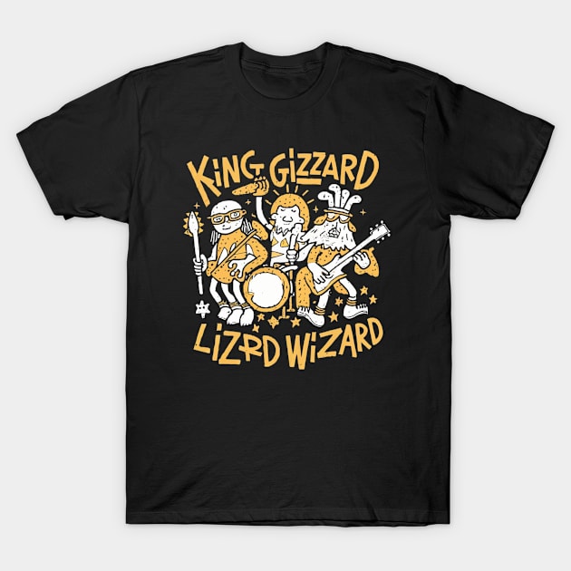 King Gizzard & The Lizard Wizard - Original Fan Art T-Shirt by Aldrvnd